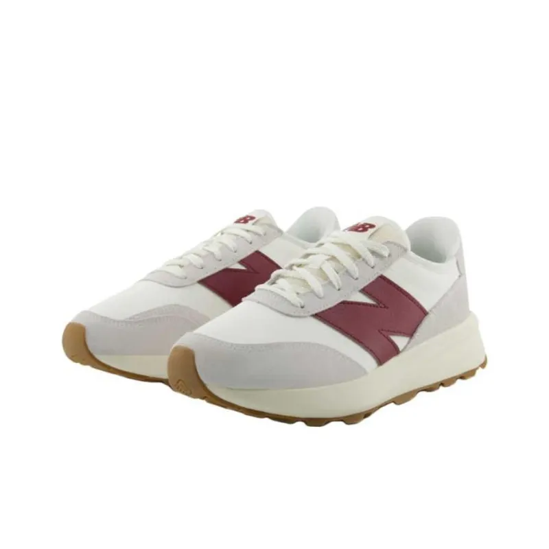 New Balance 370 Anti Slip Wear Resistant Low Top Casual Shoes Men's Ecru-1