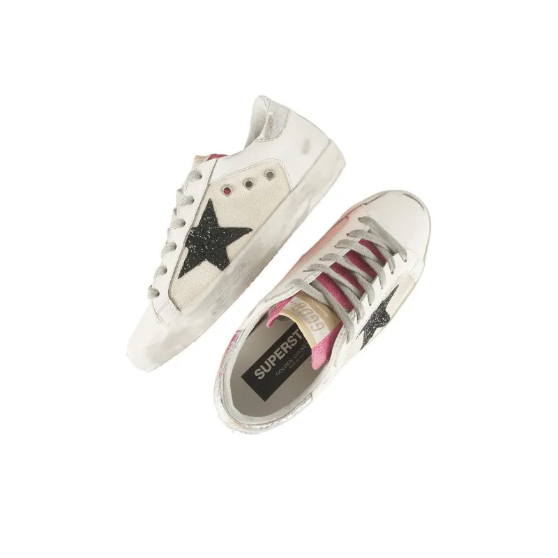 Golden Goose Super Star Low Top Skateboard Shoes Women's Ecru-5