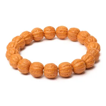 Honki Monkey Head Walnut Bracelets Unisex