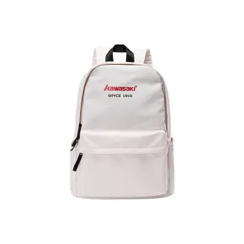 Kawasaki Oxford Backpack Unisex Burgundy/Black/Ecru