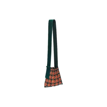 JOSEPH&STACEY Polyester Shoulder Bag Unisex Trefoil Green