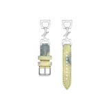 Silver Leaf Yellow Green Silver Buckle