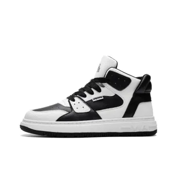 OFFER AITR Thermal Slip Resistant And Abrasion Resistant High Top Skateboard Shoes Men's White Black