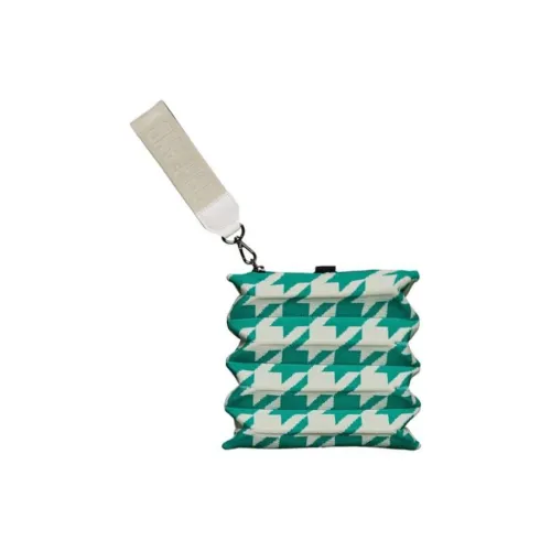 JOSEPH&STACEY Polyester Wallet Regular Women's Green & White