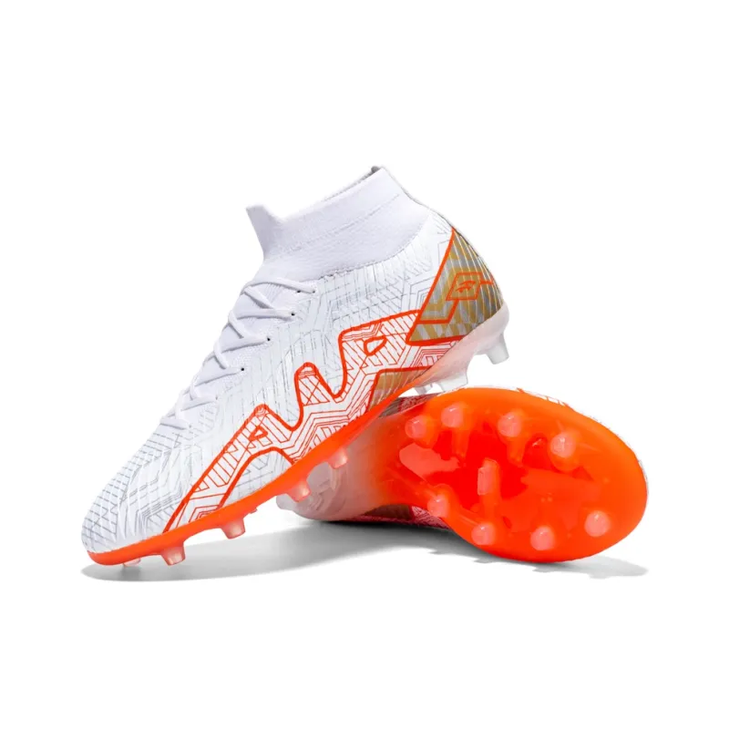 Wooden Rabbit AG Short Rubber Studs FG Long Rubber Studs Anti Slip Wear Resistant Soccer Shoes Unisex-9