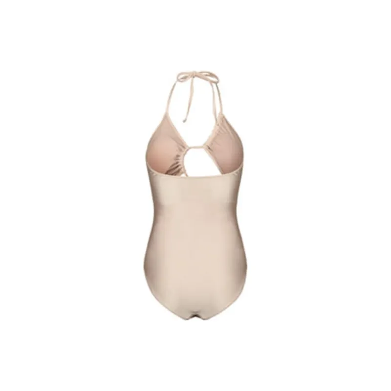 Ariana Grande One-piece Swimsuit Women's Beige-1