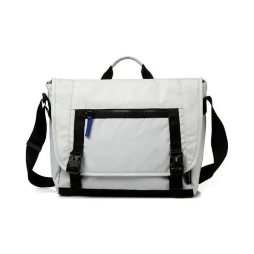 SAMSONITE Nylon Messenger Bag, Shoulder Bag, Crossbody Bag, Handbag Unisex Silver