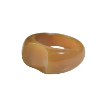 Jade Charm Yao Rings Sugar Jade Unisex