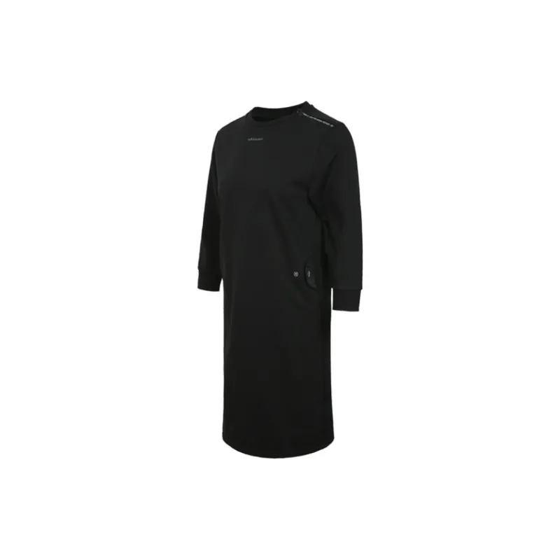 Adidas Neo W UT FT DRESS Long Sleeved Dresses Women's Black-2