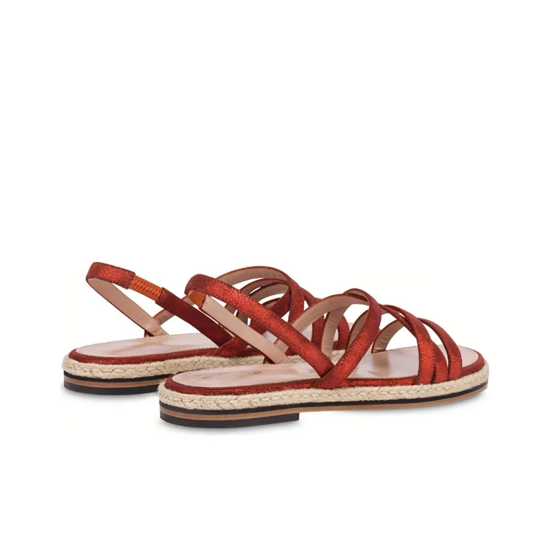 Pollini Playa Strap Sandals Women's Red-3