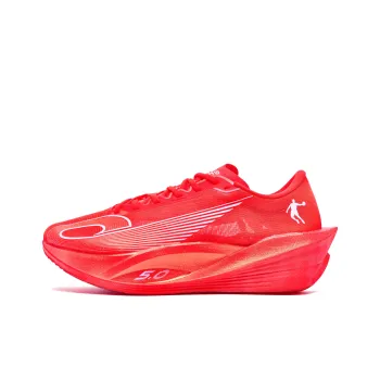 QIAODAN Phantom PB5.0 Running Shoes Women's Low Top Blazing Fire Red/Jordan White