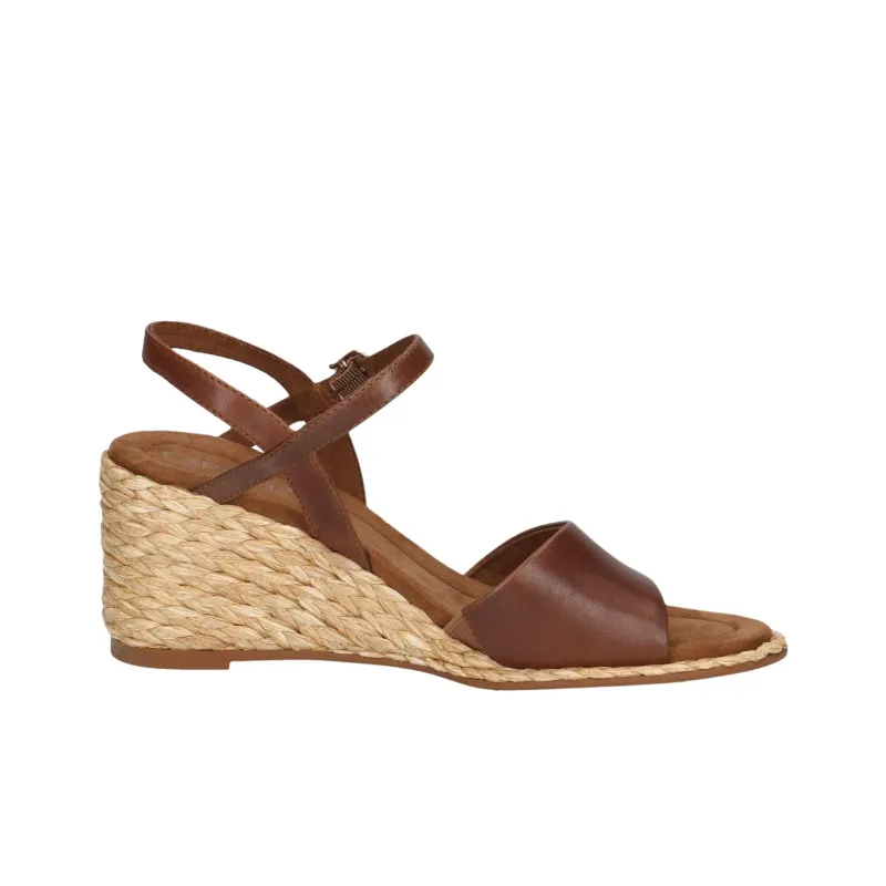 CAPRICE Breanna Strap Sandals 7.5cm Women's Brown-1