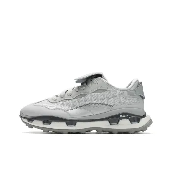 FILA KM2 Anti Slip Wear Resistant Low Top Casual Shoes Men's Silver Gray