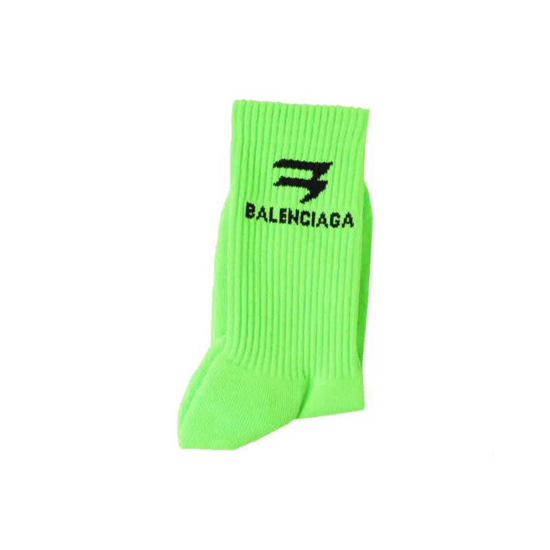 Balenciaga Mid-Calf Socks Women's Green-2