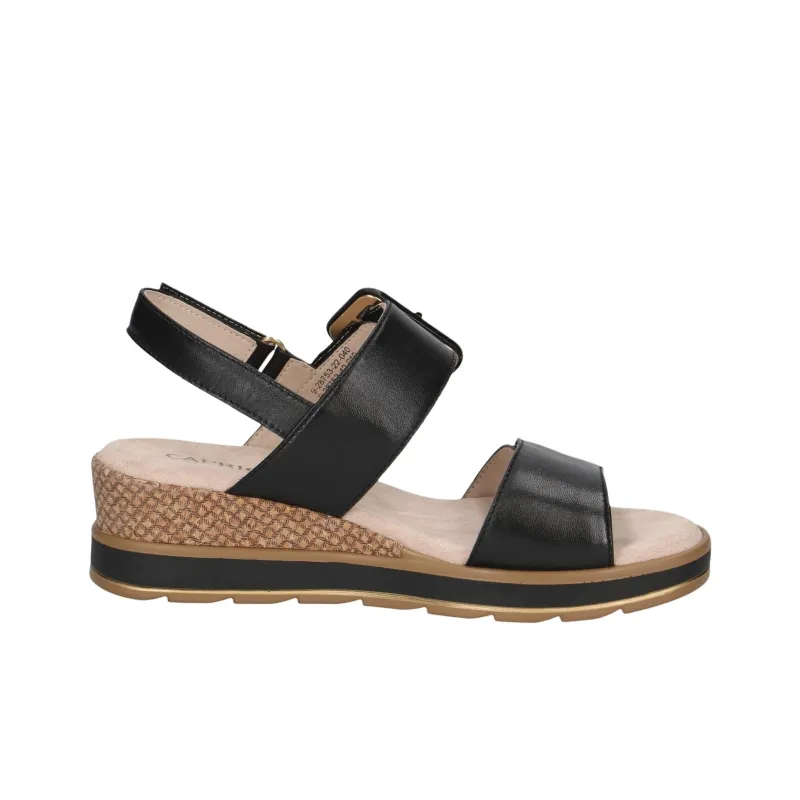 CAPRICE Bernadette Strap Sandals Women's Black-1
