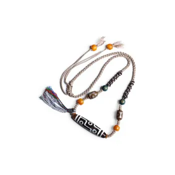 ZOKS Agate Jade Necklaces Unisex