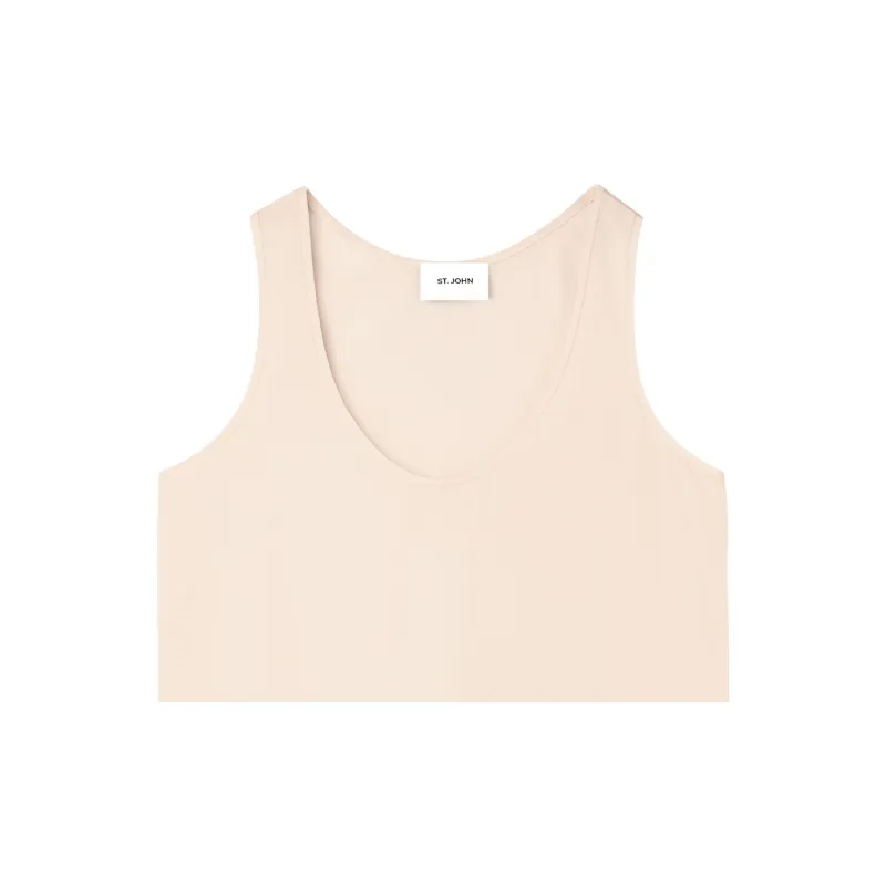 St. John Scoop-neck Silk Vest Top-5