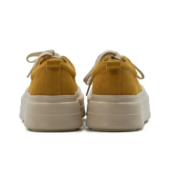 Little Sue Skateboard Shoes Women's Low Top Black/Yellow-10