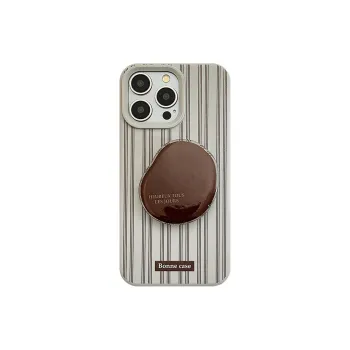 Cuttlefish Grid TPU Material Advanced Touch Ins Stripes Creative Phone Case Compatible With Apple 16/15/14/13/12/11