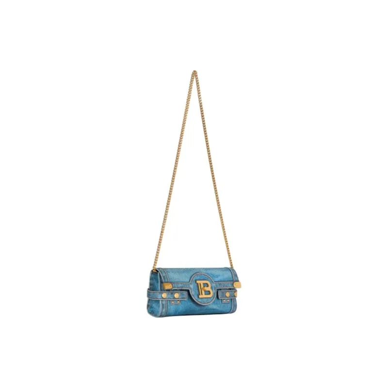 BALMAIN B Buzz Pouch 23 Foldover Top Clutch Bag-1