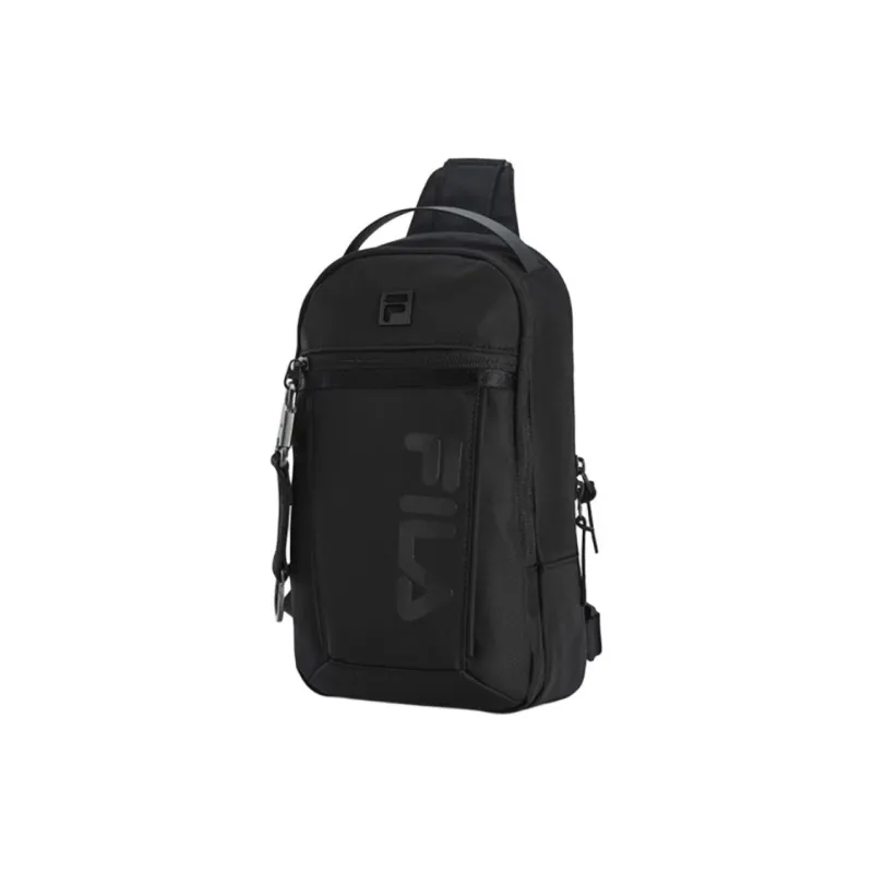 FILA Fitness Series Fabric Portable One Shoulder Crossbody Bag Sling Bag Mini Men's Black-1