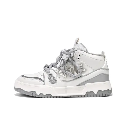 TCELLARS Coverage Cushioning Wear Resistant Lightweight Support Mid Top Skateboard Shoes Unisex
