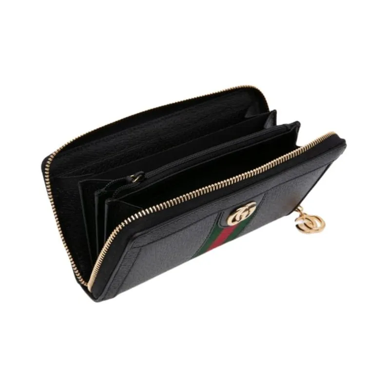GUCCI Ophidia Leather Wallet Women's Black-2