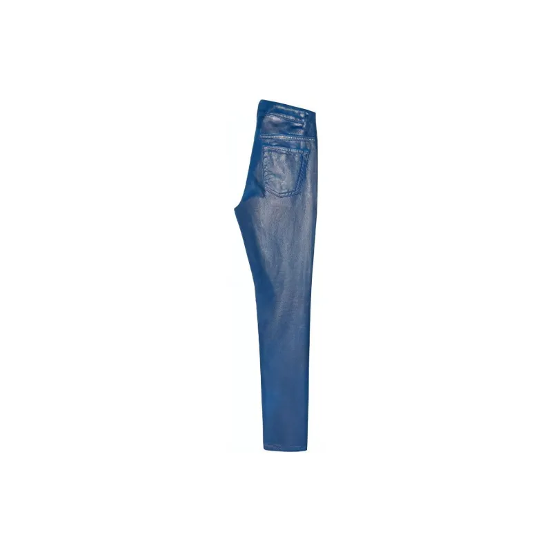SAINT LAURENT Skinny Patent Style Trousers-1