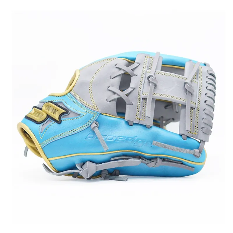 SSK Baseball Gloves Catcher's Glove Top Grain Cow Leather Unisex Smoke Blue-4