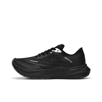 Sonic Cat Cushioning Breathable Thermal Coverage Low Top Full Length Carbon Plate Running Shoes Unisex Warrior Black
