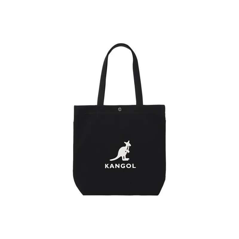 KANGOL Canvas Canvas Bag Tote Bag Shopping Bag Handbag Shoulder Bag Regular Unisex Black-0