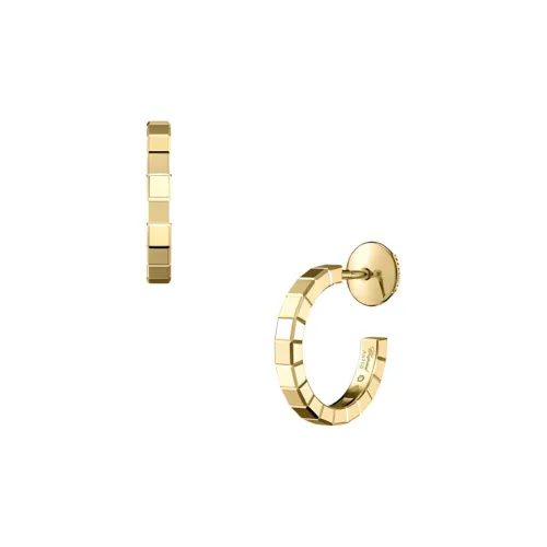 Chopard 18kt Yellow Gold Ice Cube Earrings
