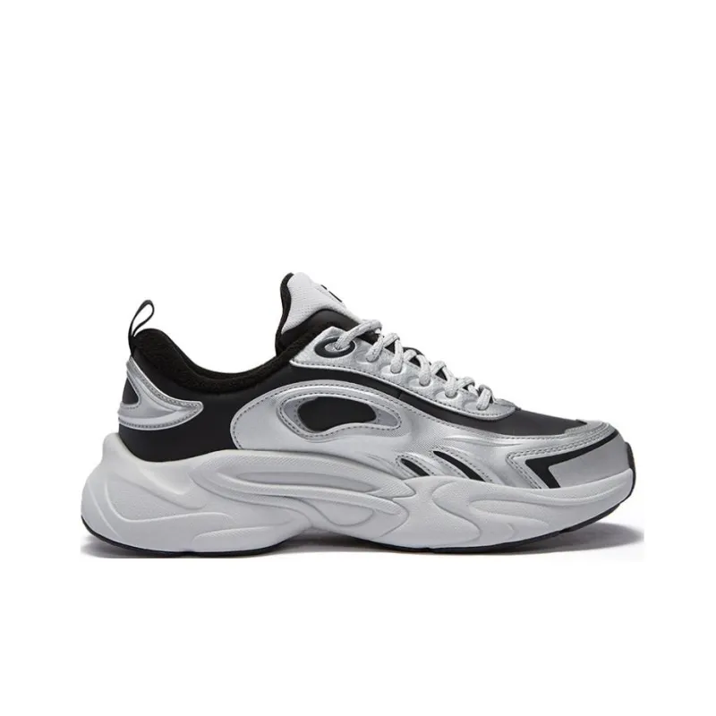 FILA FUSION FORCE WE Cushioning Anti-Slip And Wear-Resistant Low-Top Casual Shoes Men's Silver Gray-3