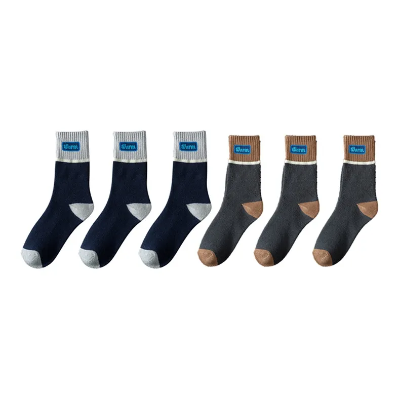 Cotton Gene Mid Calf Socks Men's Combo Set-29