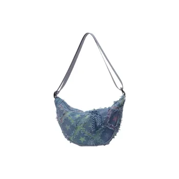 UNITE STAR Canvas Crossbody Bag, Shoulder Bag Women's Blue