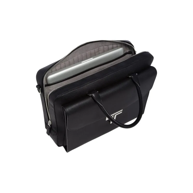 TUMI Leather Shoulder Bag Crossbody Bag Handbag Men's Black-1