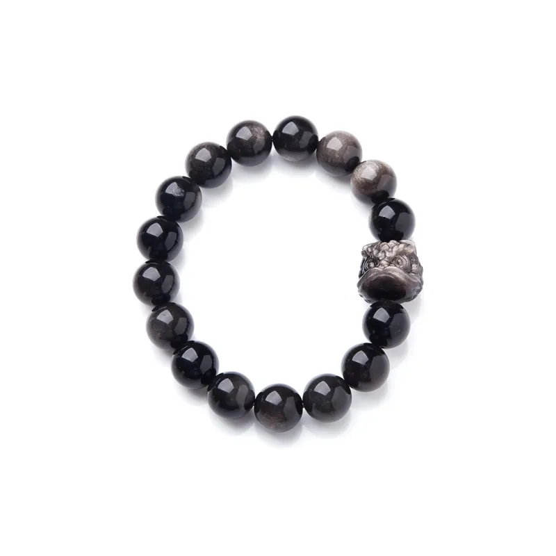 Happy Tide Obsidian Bracelets Unisex-1