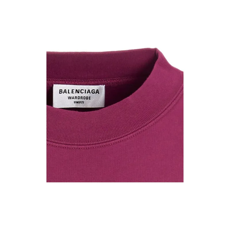 Balenciaga FW22 Sweatshirt Loose Fit Style Women's Fuchsia-5