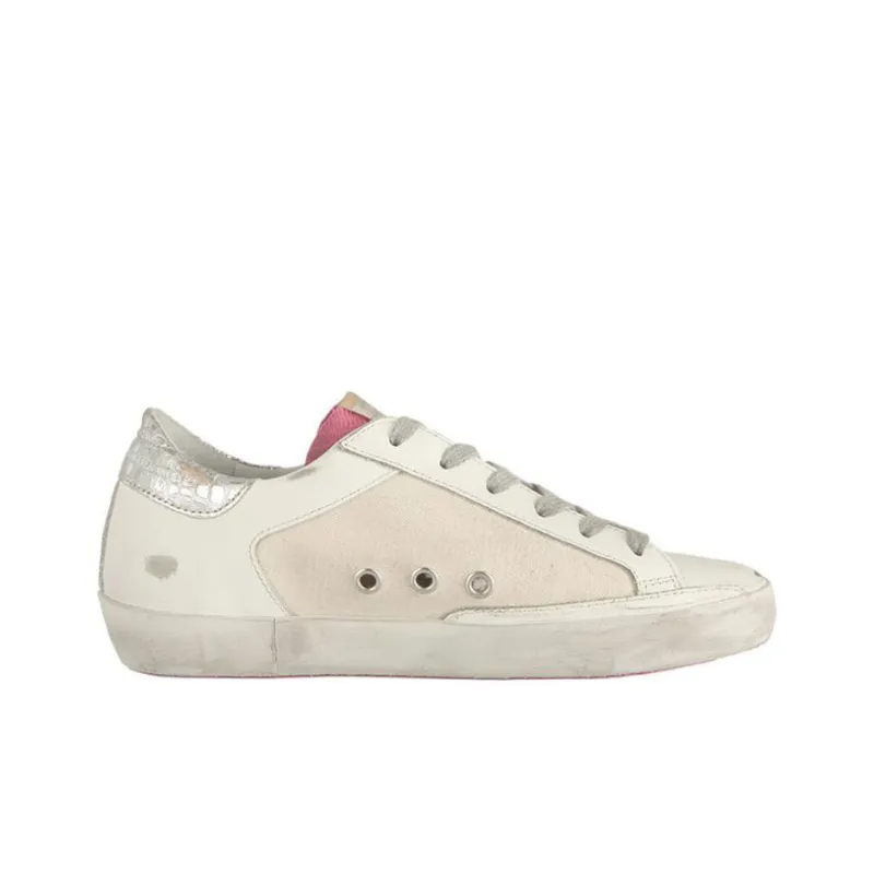 Golden Goose Super Star Low Top Skateboard Shoes Women's Ecru-1