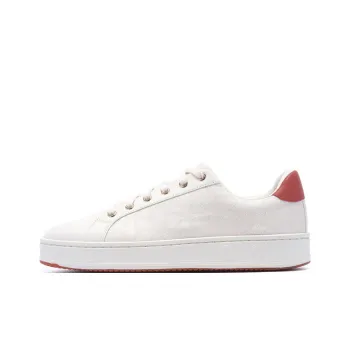 LI NING 1990 Coverage Anti Slip And Wear Resistant Low Top Skateboard Shoes Women's White Red