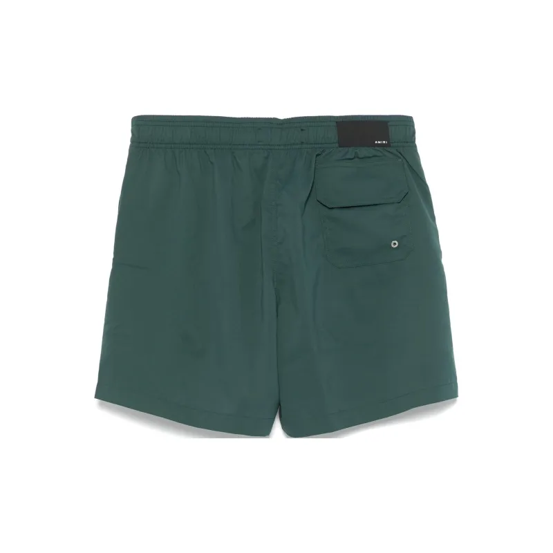 AMIRI Logo-print Swim Shorts-1