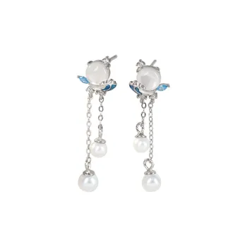 Strange S925 Silver Stud Earrings Women's
