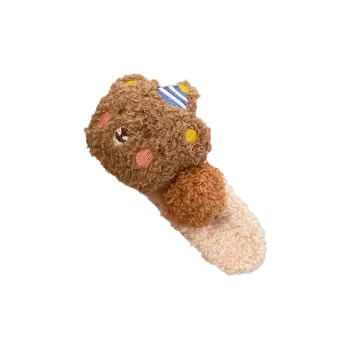 MIDNIGHT MOMENT Plush Hair Clips Women's