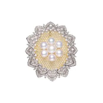 ZHENZHUAOMI Freshwater Pearl Brooches Women's