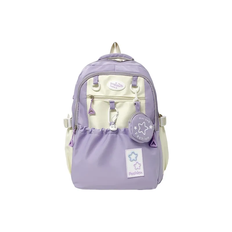 Meow In The Grass Nylon Backpack Regular Unisex Multicolor-13