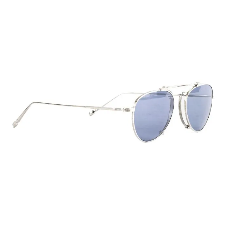 Matsuda Titanium Irregular Shape Sunglasses Women's Silver-2