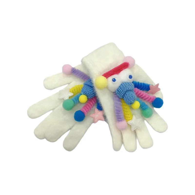PINKORANGE Acrylic Gloves Unisex-3
