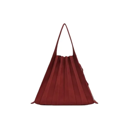 JOSEPH&STACEY Polyester Handbag Shoulder Bag Large Size Women's Deep Red