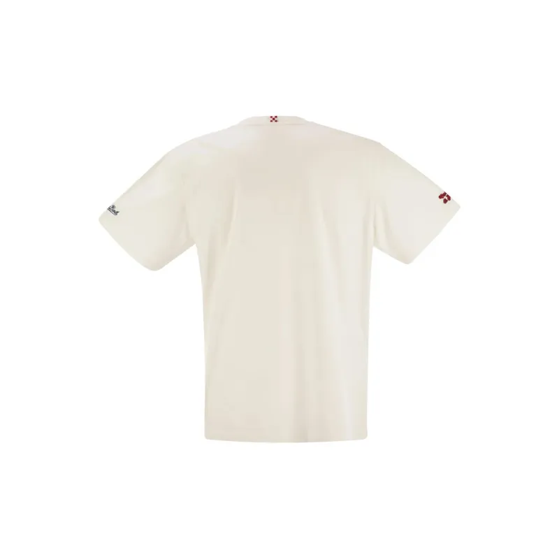 MC2 Saint Barth Arnott Sole Whisky Embroidered T Shirt-1