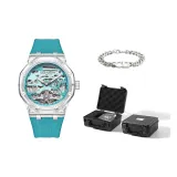 Blue[Exclusive Box+Stainless Steel Bracelet]